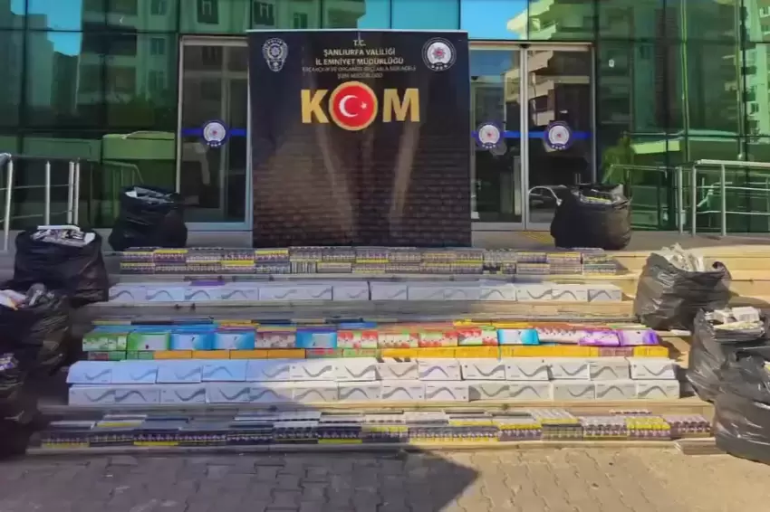 Şanlıurfada kaçak sigara operasyonu: 1 tutuklama