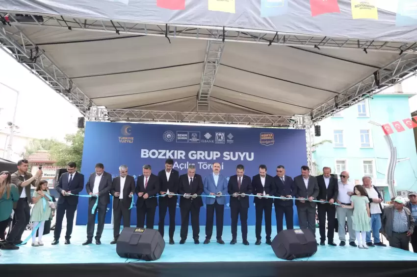 Konyada Grup Suyu Projesi hizmete girdi