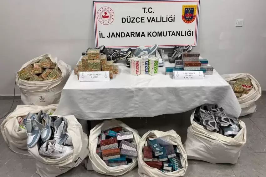 Düzcede kaçakçılık operasyonu