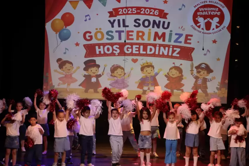 İstanbulda Maltepe Belediyesinin kreşlerinde yılsonu heyecanı