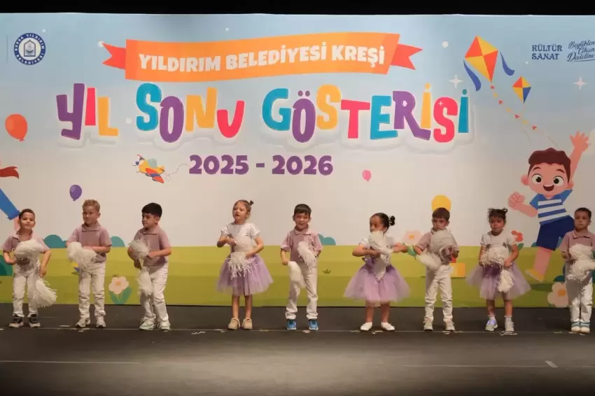 Yıldırımda miniklerin mezuniyet coşkusu