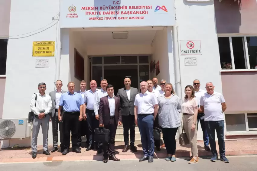 Akkuyu NGS Rus heyetinden Mersin Büyükşehir İtfaiyesine ziyaret