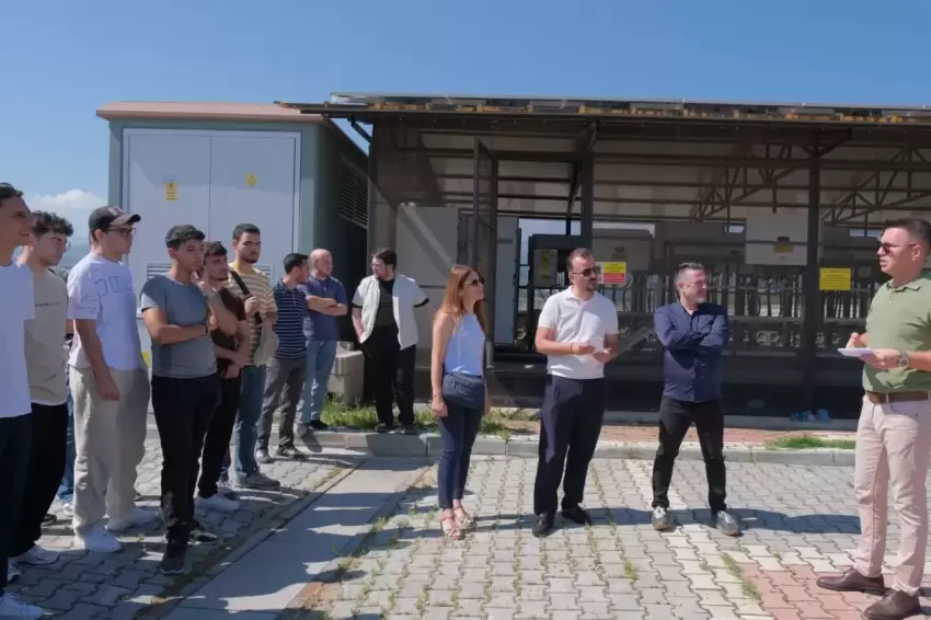 İnegöl Belediyesinin enerji üssüne üniversitelilerden yerinde inceleme