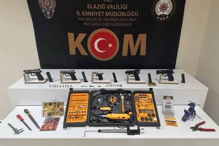 Elazığda silah ticaretine operasyon