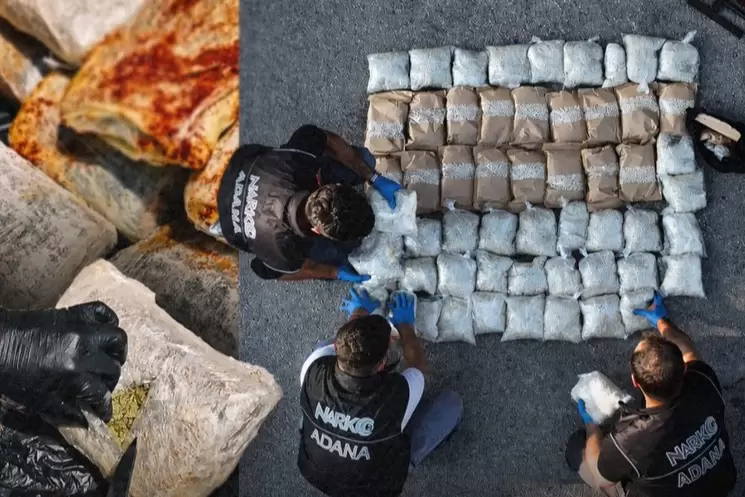 76 ilde dev uyuşturucu operasyonu 1,7 ton uyuşturucu, 2,1 milyon hap ele geçirildi
