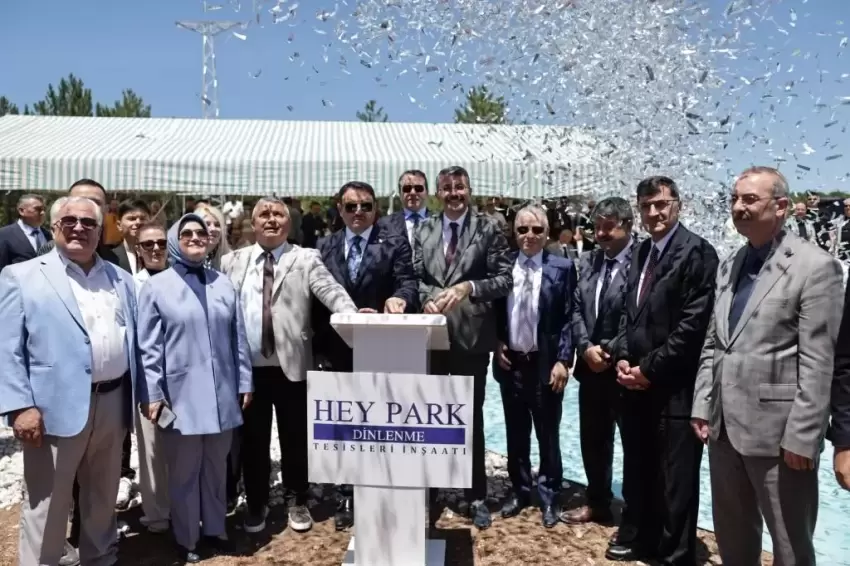 Kütahyada Hey Park Dinlenme Tesisinin temeli atıldı
