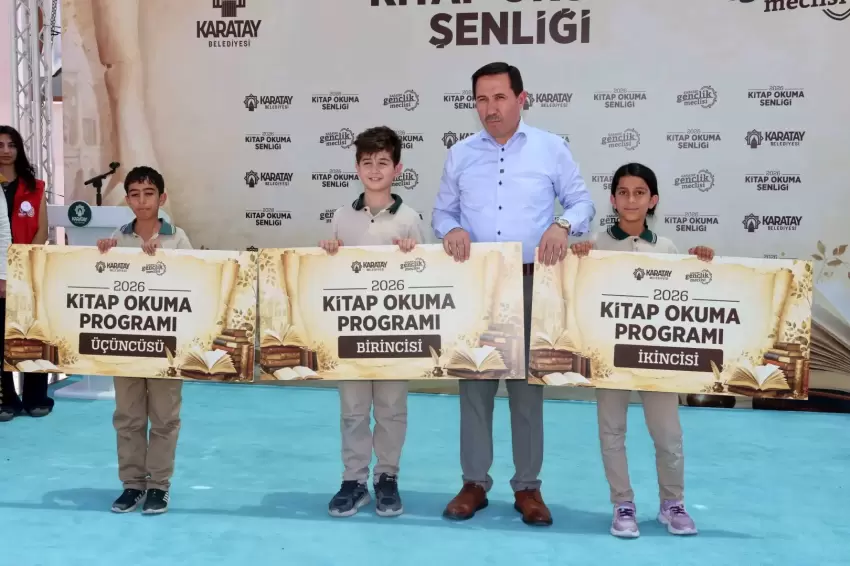 Konya Karatayda kitap okuma projesi şenliklerle tamamlandı