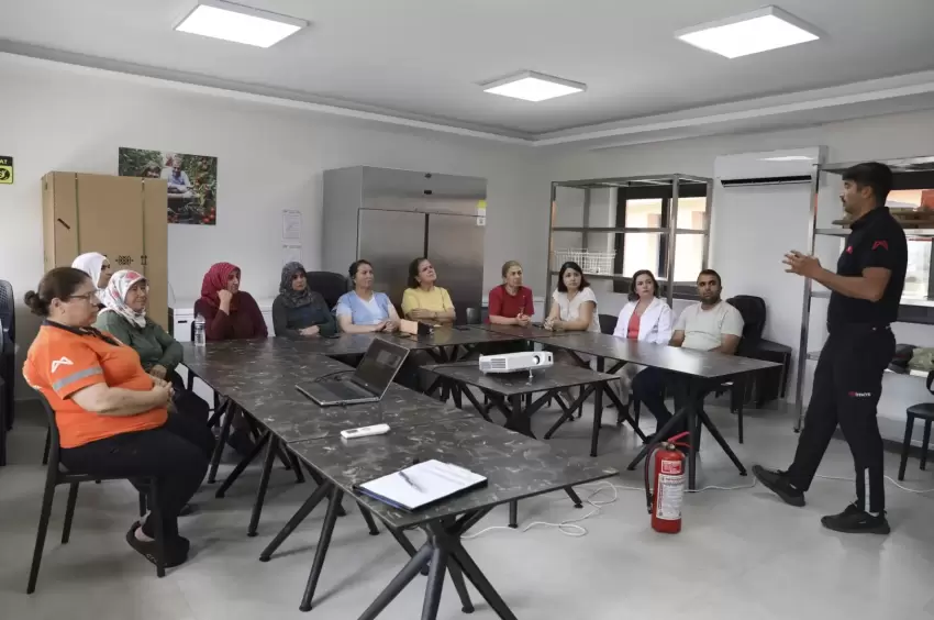 Mersinde kadınlara ‘Yangın Güvenliği eğitimi verildi