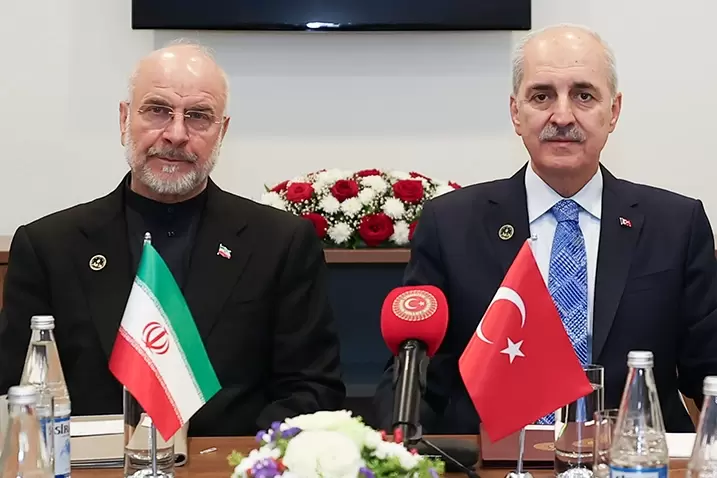 Kurtulmuş, Baküde Ghalibaf ile görüştü