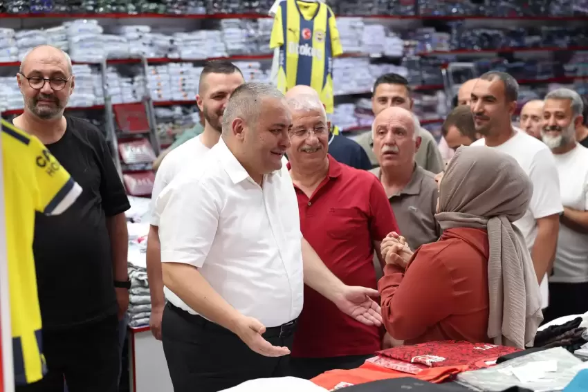 Başkan Özarslandan Osmanlı Halk Pazarı esnafına ziyaret
