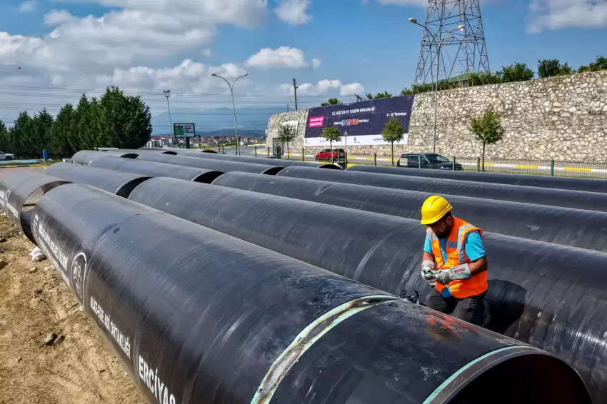 Sakaryada 45 kilometrelik hattın ilk sevkiyatı başladı