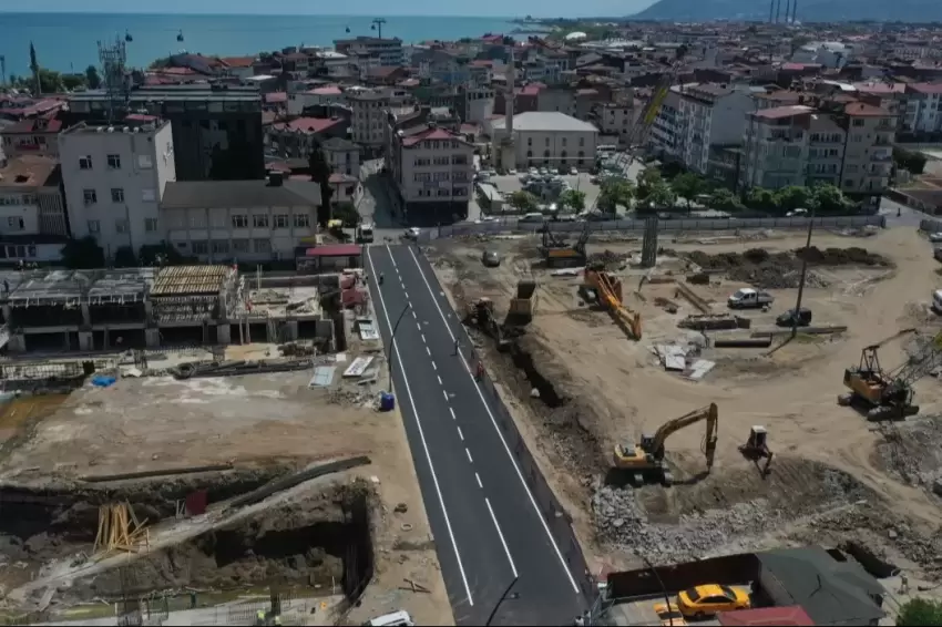 Orduda Millet Düzünde ilk asfalt serildi