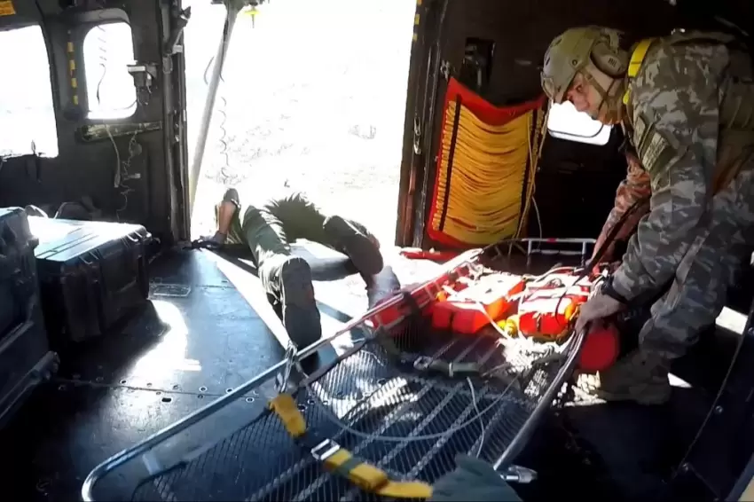Niğde Aladağlarda yaralanan vatandaş helikopterle kurtarıldı
