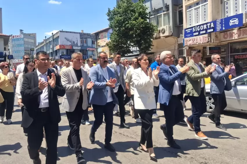 CHP Keşanda gövde gösterisi yaptı