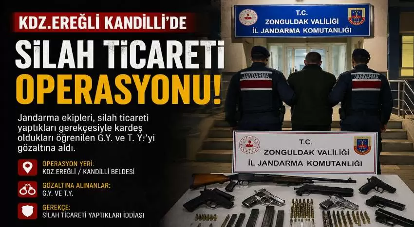 Kandillide Silah Ticareti Operasyonu: 2 Kişi Gözaltına Alındı