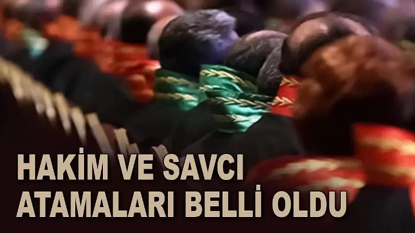 Zonguldaka atanan ve görev yeri değişen hakim ve savcılar belirlendi
