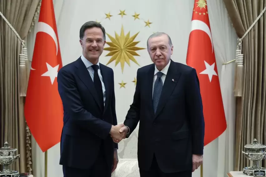 Cumhurbaşkanı Erdoğan, NATO Genel Sekreteri Rutte ile Külliyede görüştü