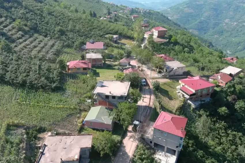 Orduda Belenyurta içme suyu hattı
