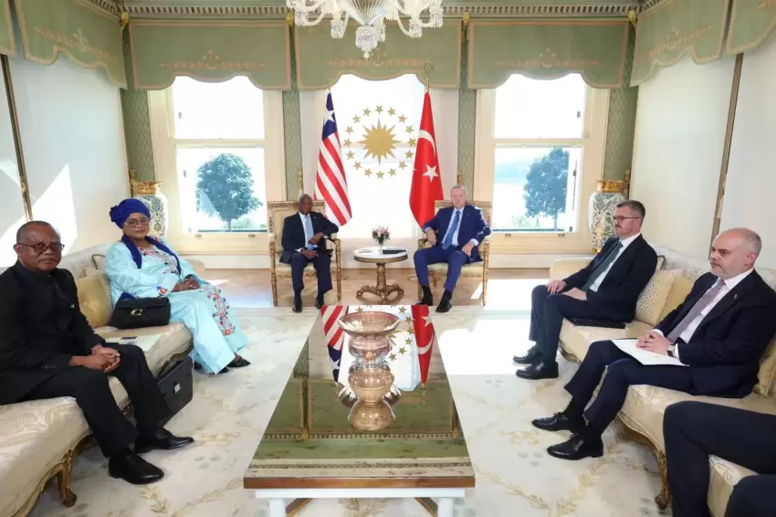 Liberya Cumhurbaşkanı Boakai Vahdettin Köşkünde