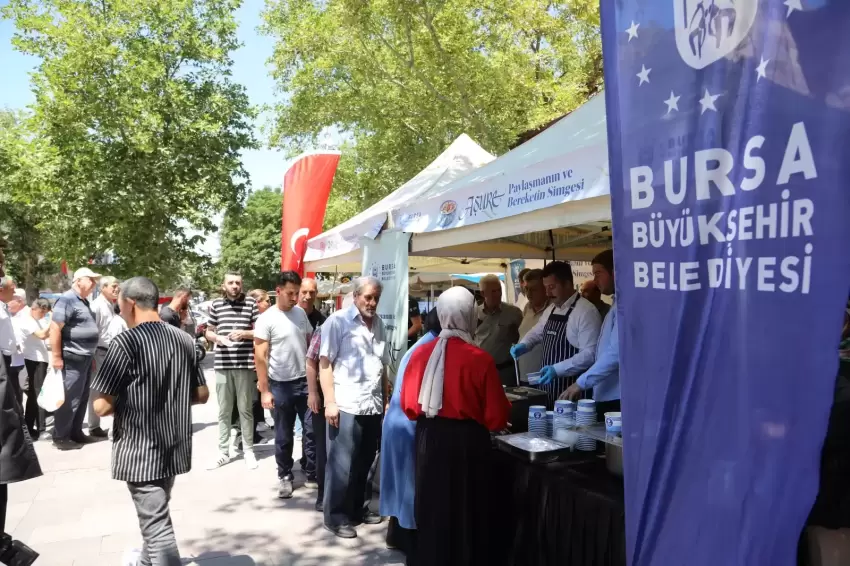 Bursada aşure bereketi Yenişehirde
