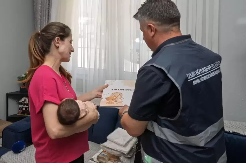İzmirden Anneye yalnız değilsin, bebeğe hoş geldin desteği