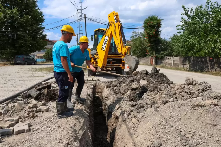 Sakarya Akyazıda Kızılcıkormanın altyapısı yenileniyor