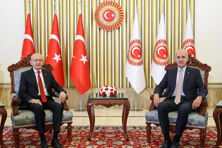 Kılıçdaroğlu, Özelin açıklamaları ardından TBMMde... Kılıçdaroğlu, Kurtulmuş ile görüştü