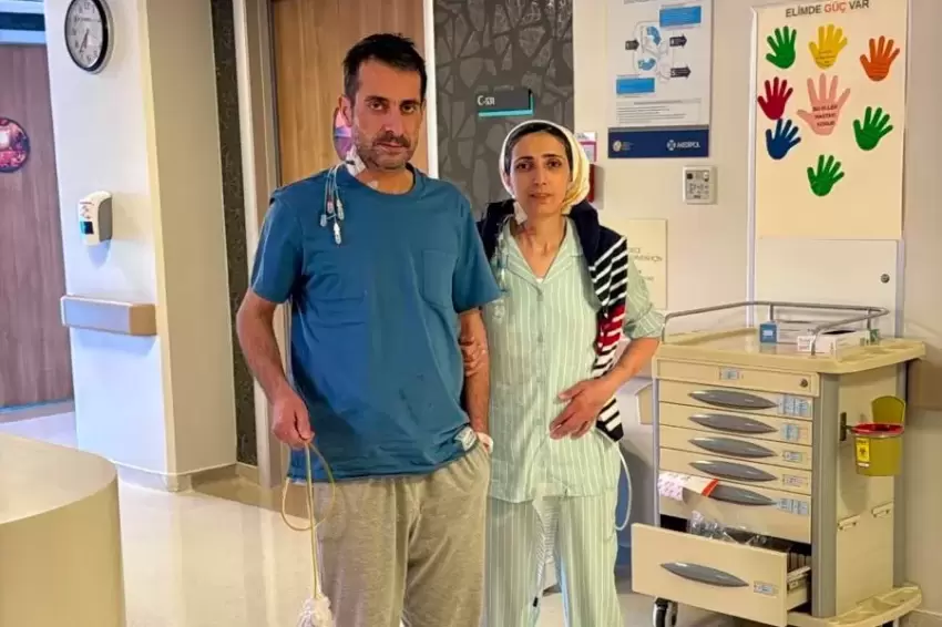 Erzurumda 19 yıllık eşine karaciğerini verdi
