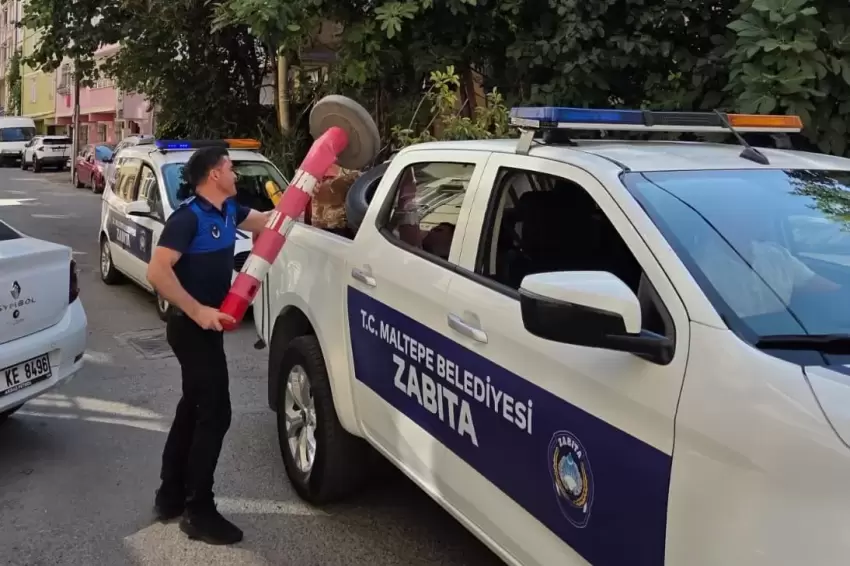 Maltepede kapsamlı kaldırım işgali denetimi