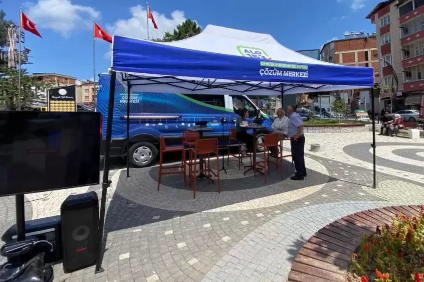 Ordu Büyükşehirden Korganda yerinde çözüm