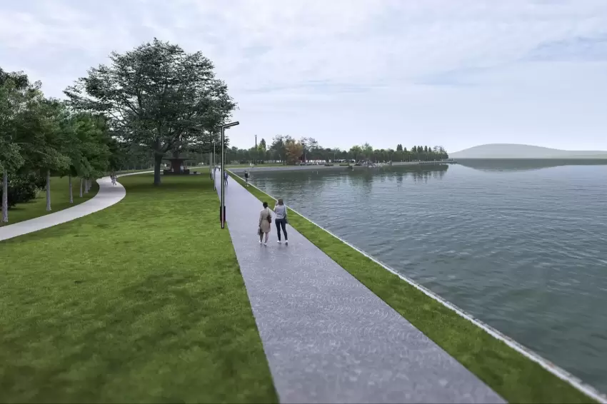Sapanca Gölü manzarasında yeşil koridor uzuyor