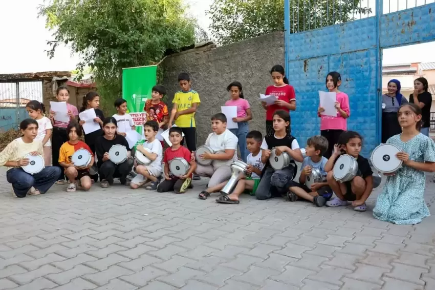 Diyarbakır Gezici Müzik Atölyesiyle çocuklar konsere hazırlanıyor