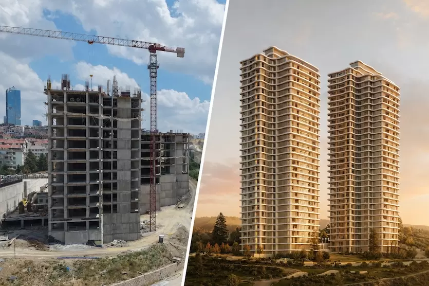 Ankaranın merkezine 32 katlı ikiz ultra lüks rezidans
