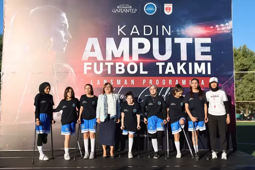 Türkiyenin ilk kadın Ampute takımı gazi şehirde