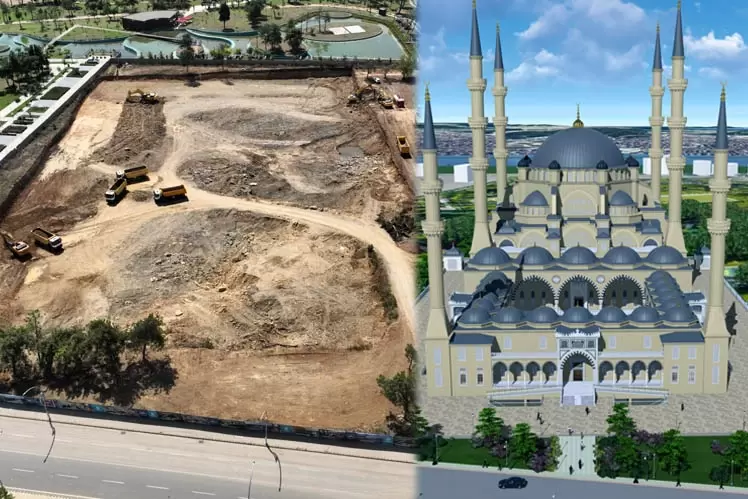 Millet Bahçesine 10 bin kişilik cami