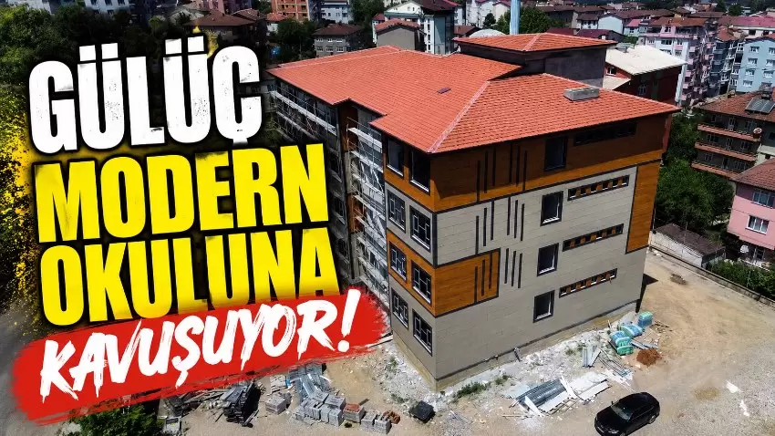 Gülüçte 24 derslikli yeni okulun inşaatı hızla devam ediyor