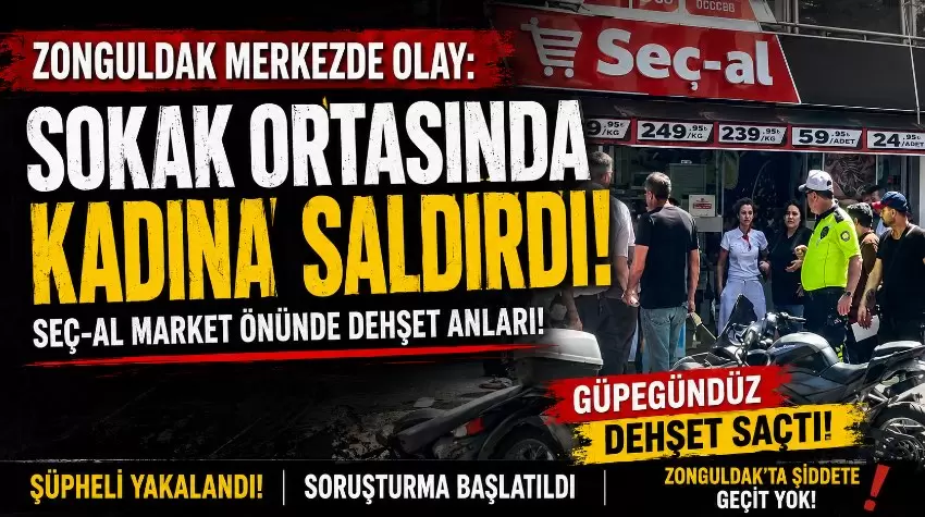 Zonguldakta kadına şiddet