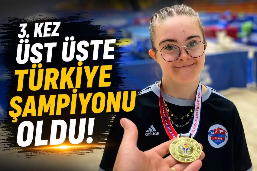 Kdz.Ereğlinin gururu Zeynep Tuncay üst üste 3 kez Türkiye Şampiyonu oldu