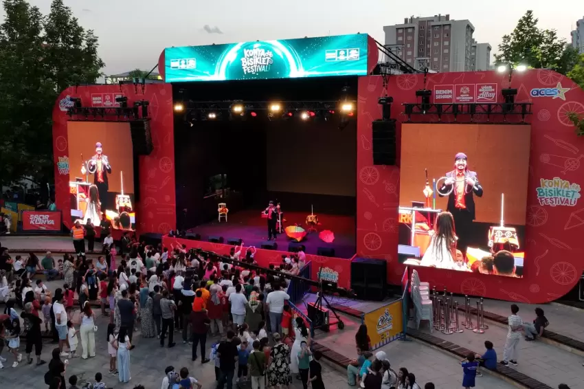 Konya Bisiklet Festivalinin açılışı coşkuyla gerçekleşti