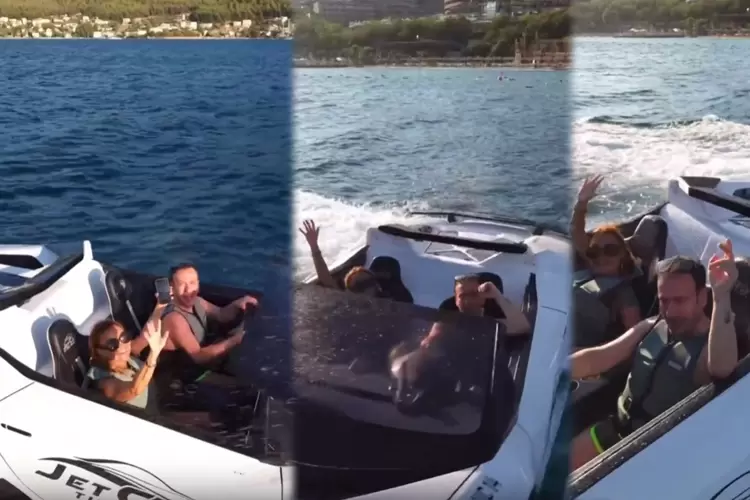 Bodrumda Ferrarili deniz keyfi