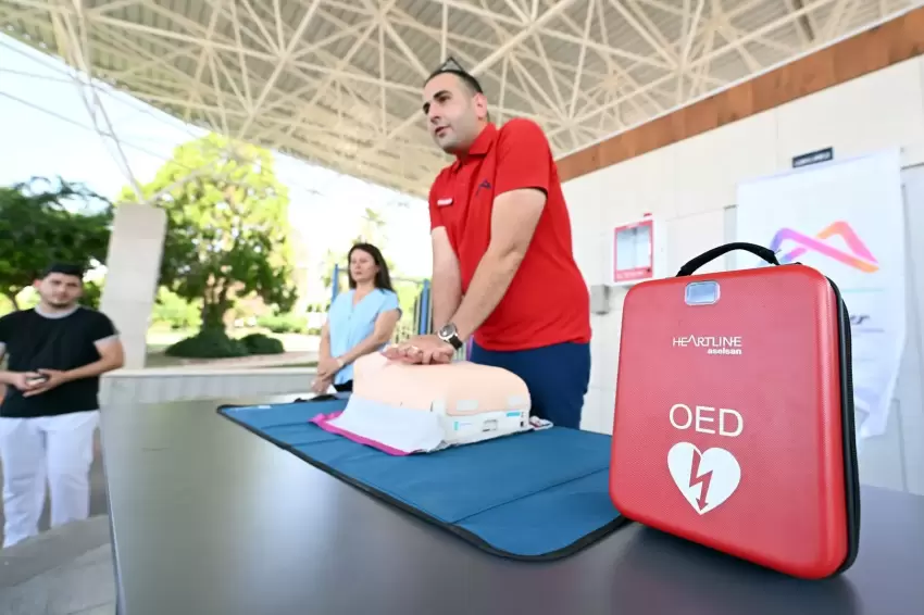 Mersinde hayat kurtaran OED cihazı eğitimi
