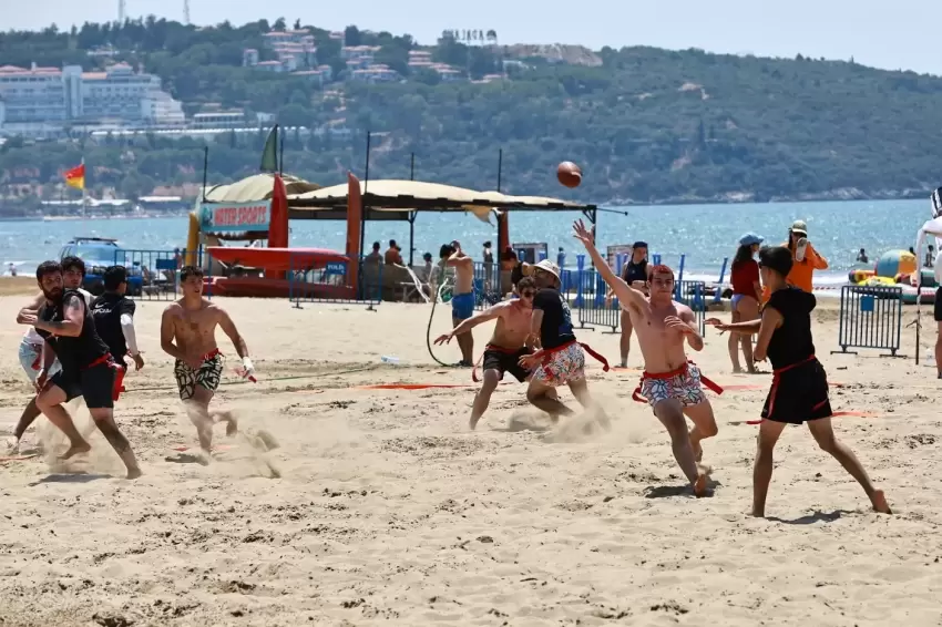 Pamucak Sahilinde spor şöleni