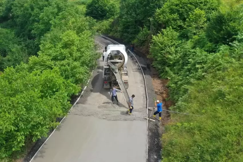 Ordu Akkuşta yılların yol hayali gerçeğe dönüyor