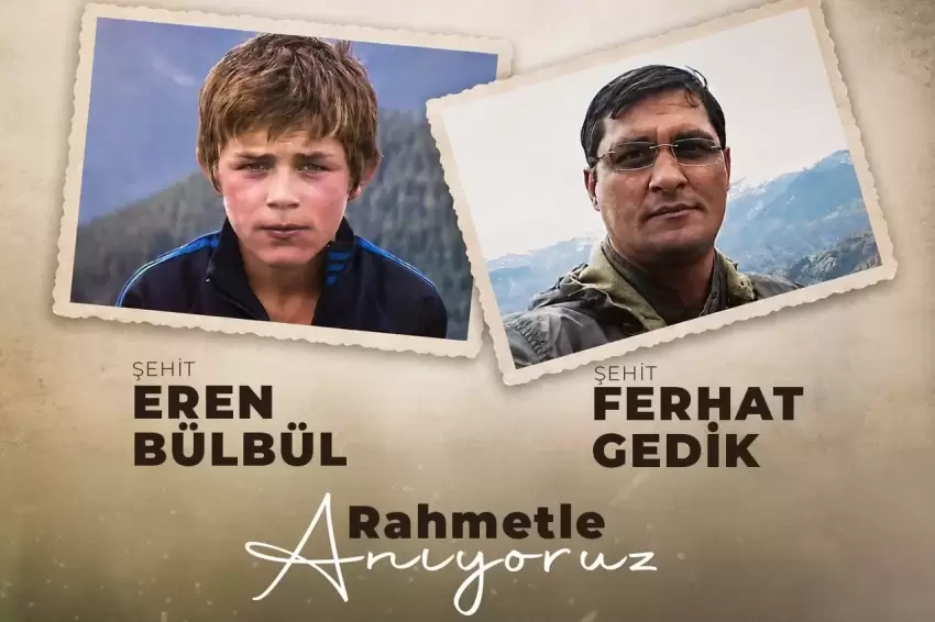 İçişleri, Eren Bülbül ve Ferhat Gedik şehadetlerinin 9. yılında unutmadı