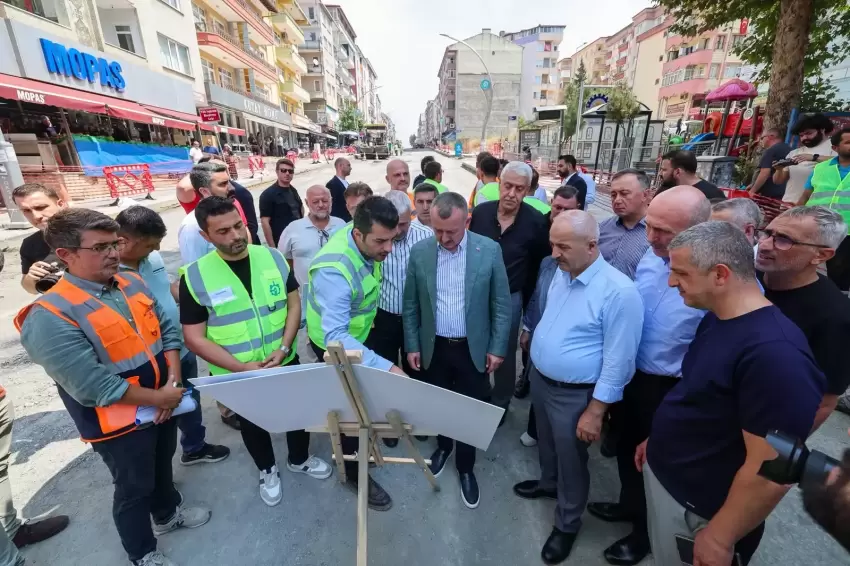 Başkan Büyükakın, Gebzenin kalbindeki yatırımları inceledi