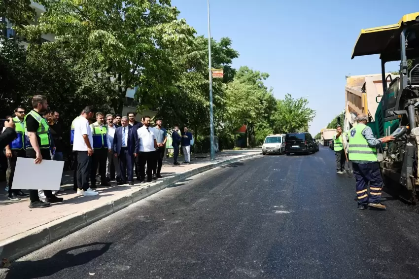 Bursa Panayırın altyapı ve yollarına Büyükşehir eli
