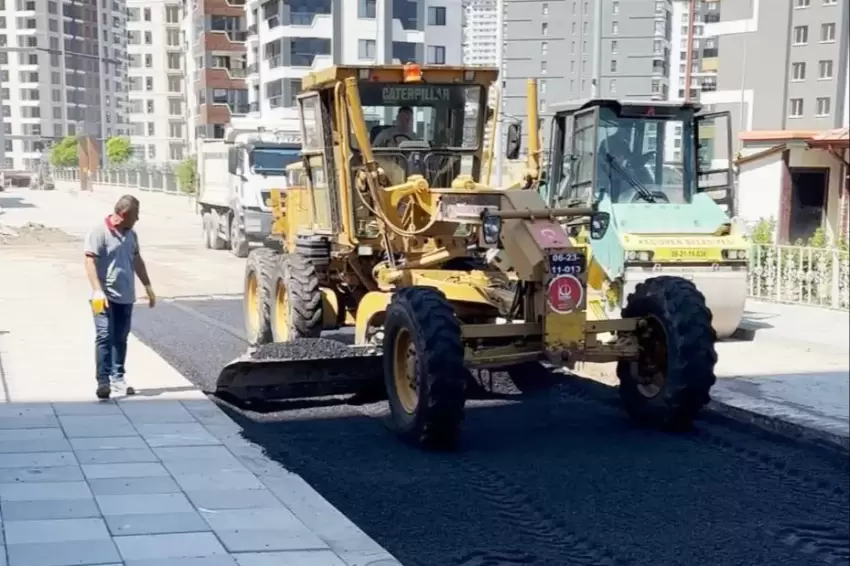Ankara Keçiörende Fen İşleri ekipleri sahada