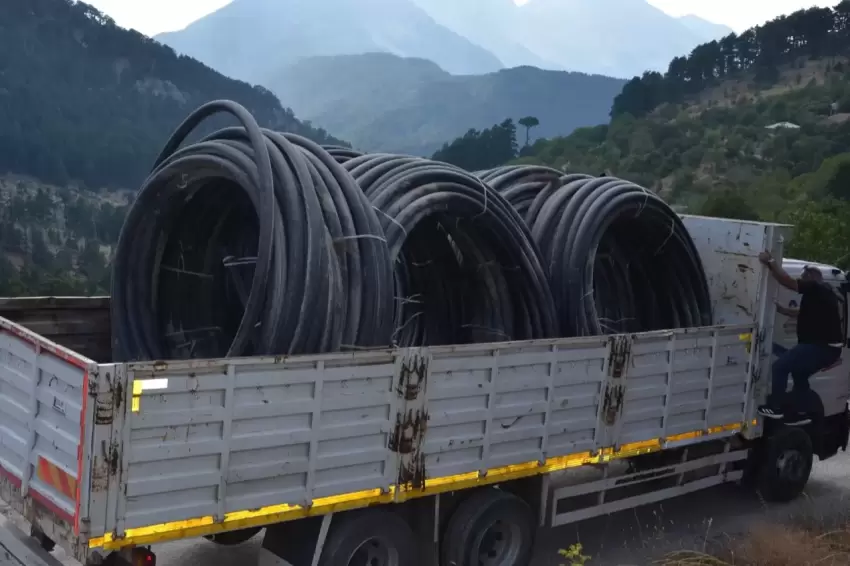 Antalyada Asmaca Yaylasına içme suyu desteği