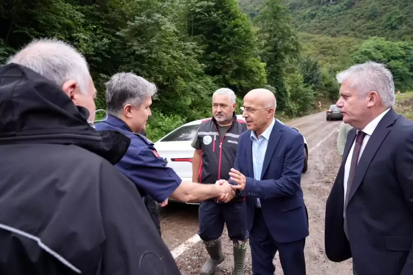 Giresunda sel felaketinde seferber oldu