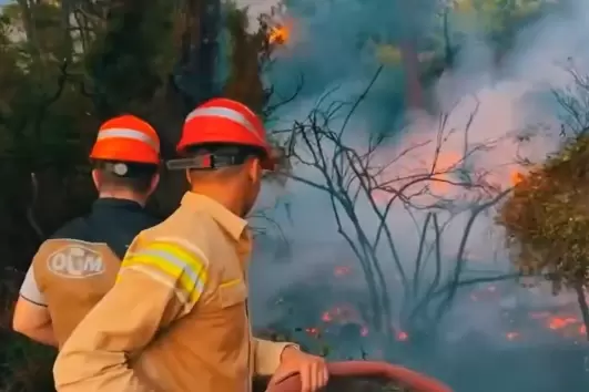 Marmaris Aksazdaki orman yangını kontrol altına alındı